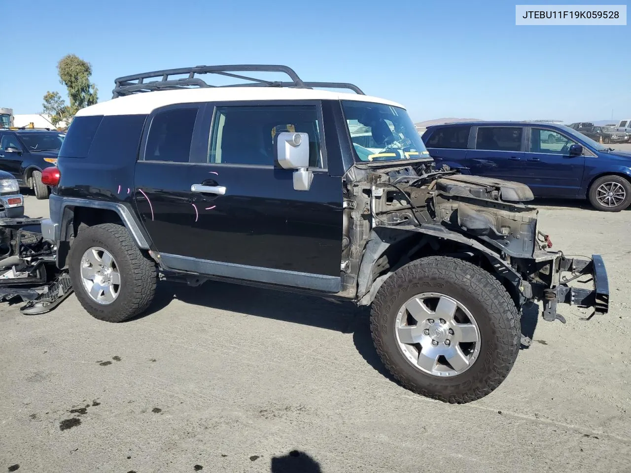 2009 Toyota Fj Cruiser VIN: JTEBU11F19K059528 Lot: 76147394