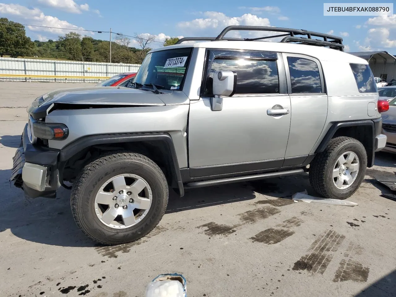 2010 Toyota Fj Cruiser VIN: JTEBU4BFXAK088790 Lot: 70313374