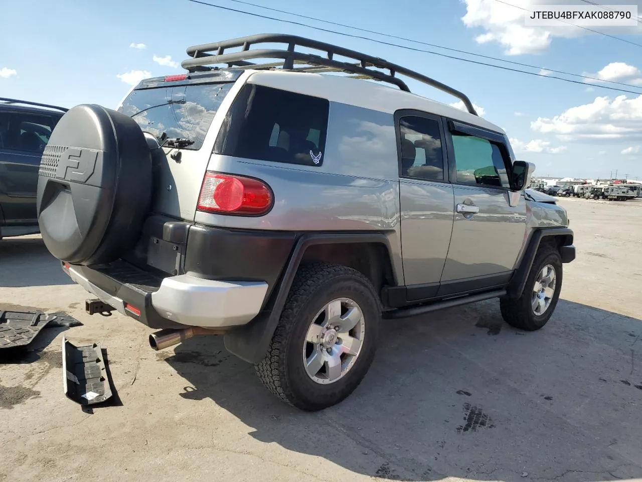 2010 Toyota Fj Cruiser VIN: JTEBU4BFXAK088790 Lot: 70313374