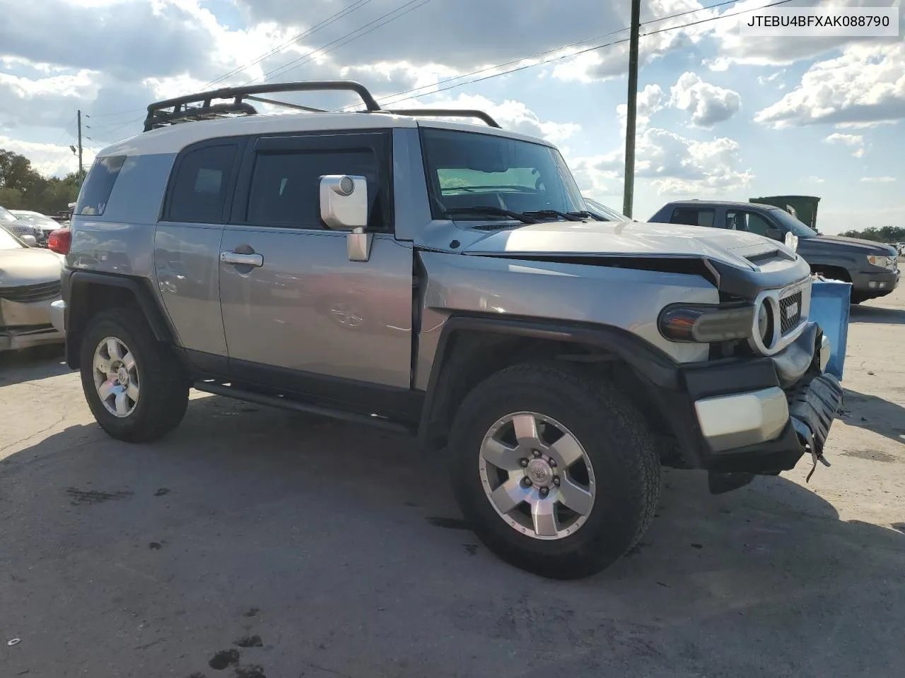 2010 Toyota Fj Cruiser VIN: JTEBU4BFXAK088790 Lot: 70313374