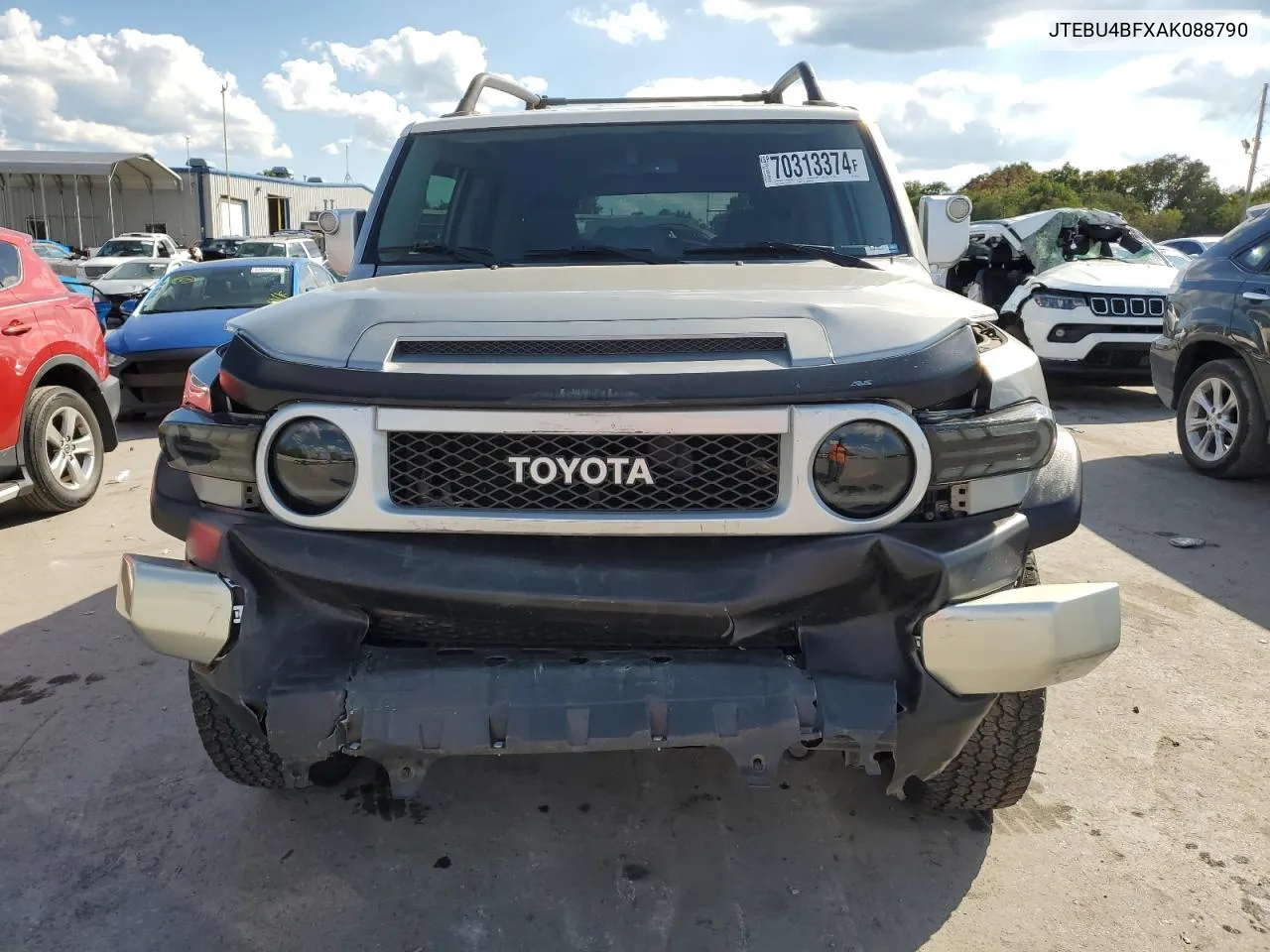 2010 Toyota Fj Cruiser VIN: JTEBU4BFXAK088790 Lot: 70313374