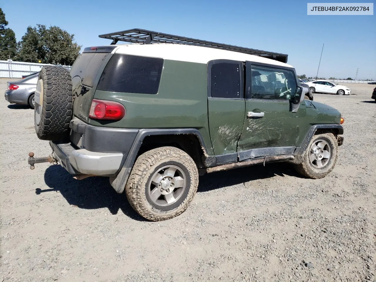 2010 Toyota Fj Cruiser VIN: JTEBU4BF2AK092784 Lot: 71131214