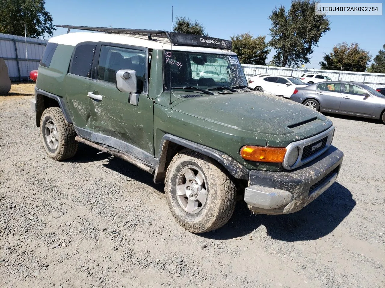 2010 Toyota Fj Cruiser VIN: JTEBU4BF2AK092784 Lot: 71131214