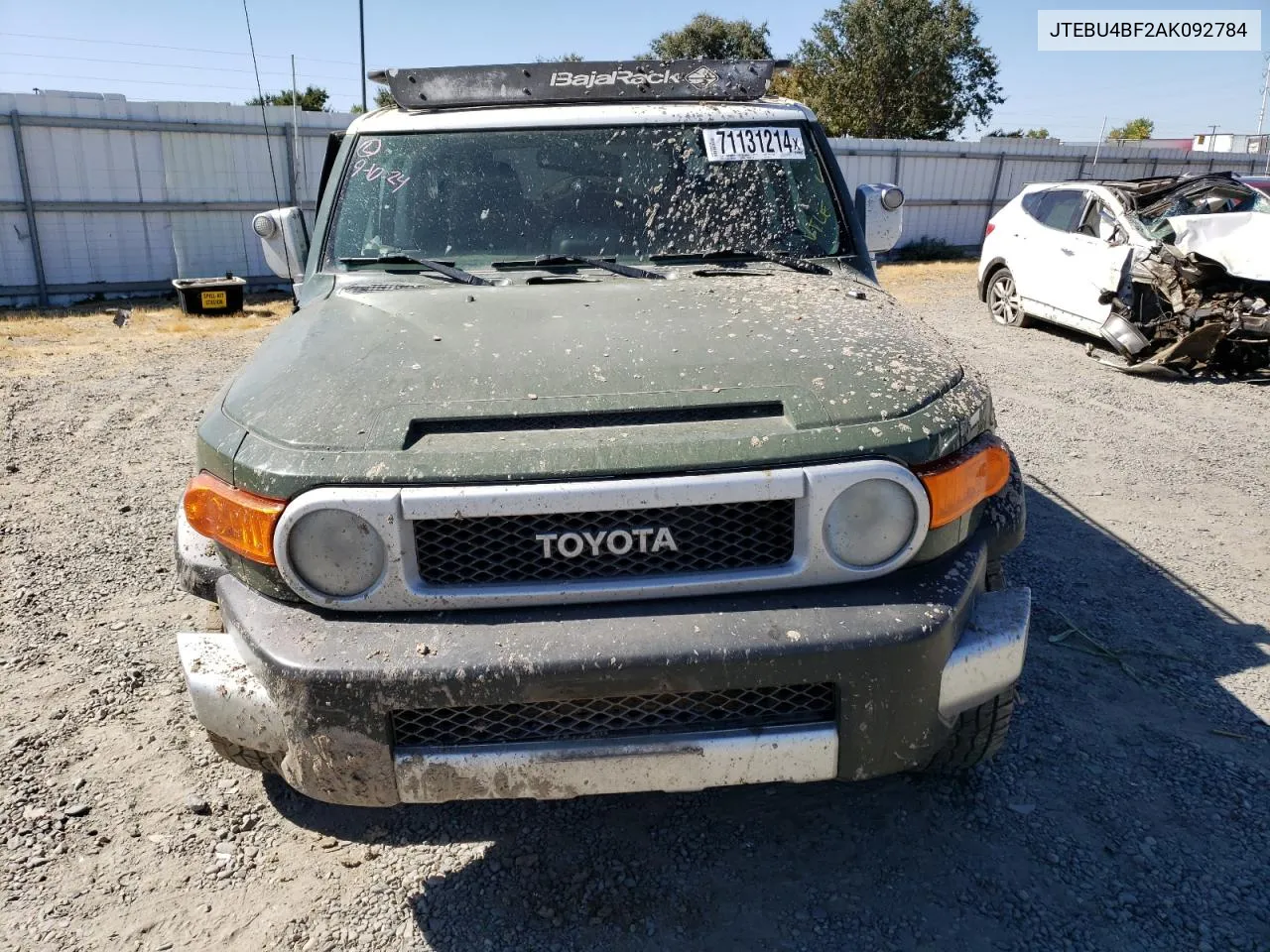 2010 Toyota Fj Cruiser VIN: JTEBU4BF2AK092784 Lot: 71131214