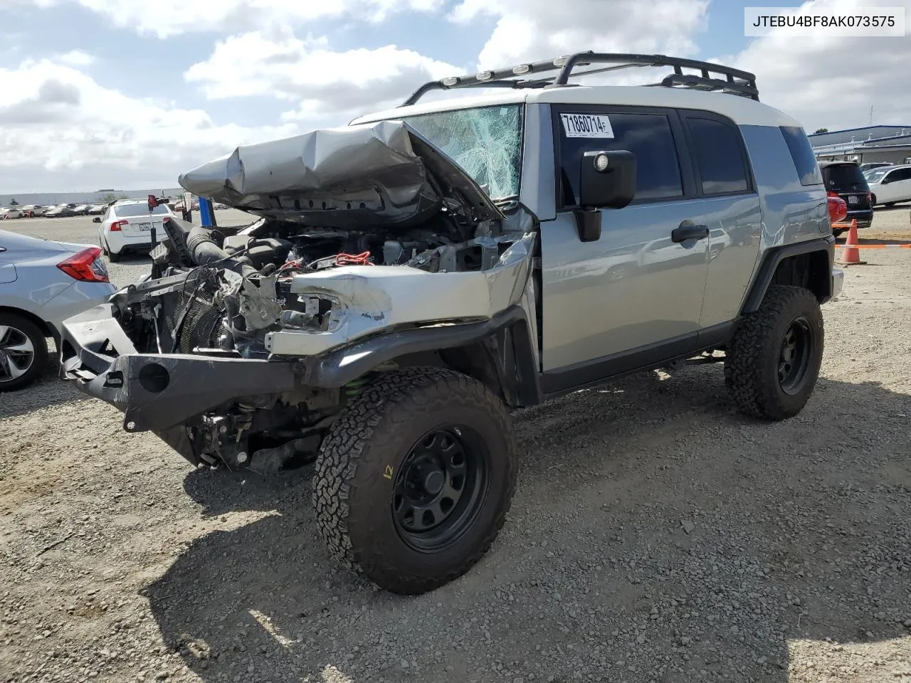 2010 Toyota Fj Cruiser VIN: JTEBU4BF8AK073575 Lot: 71860714