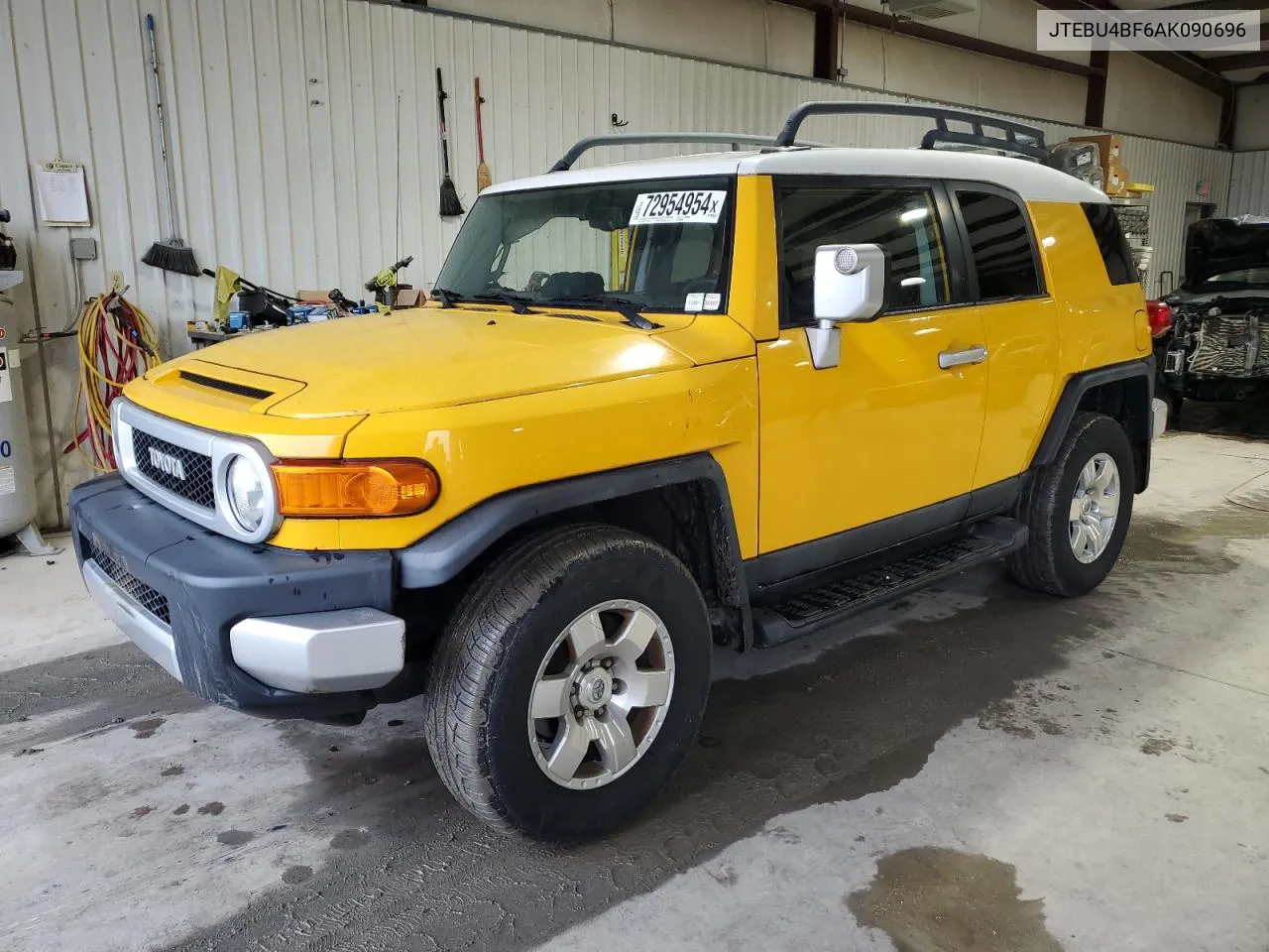 2010 Toyota Fj Cruiser VIN: JTEBU4BF6AK090696 Lot: 72954954