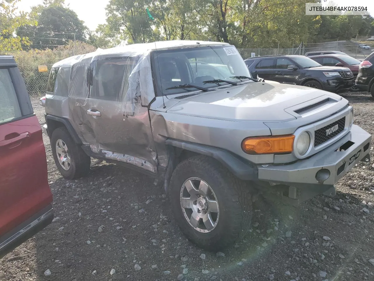 2010 Toyota Fj Cruiser VIN: JTEBU4BF4AK078594 Lot: 72973674