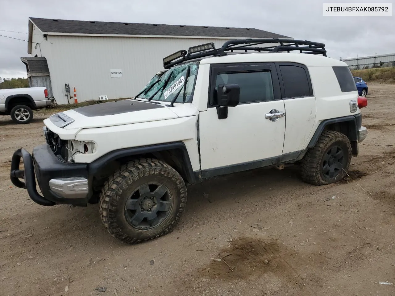 2010 Toyota Fj Cruiser VIN: JTEBU4BFXAK085792 Lot: 73749194