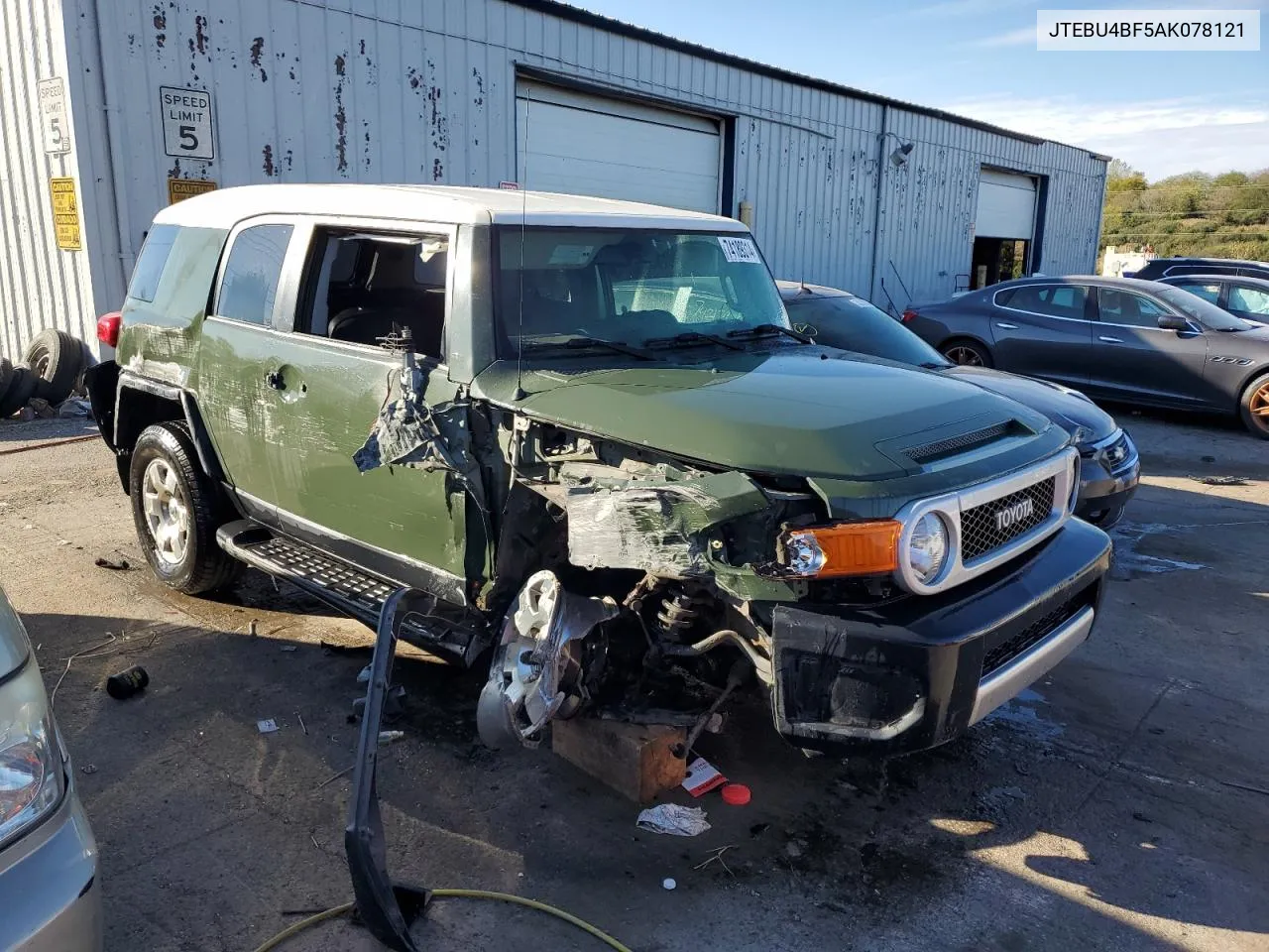 2010 Toyota Fj Cruiser VIN: JTEBU4BF5AK078121 Lot: 74189314