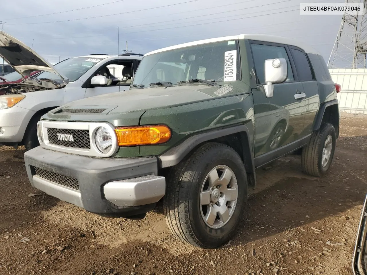 2010 Toyota Fj Cruiser VIN: JTEBU4BF0AK079046 Lot: 75316264