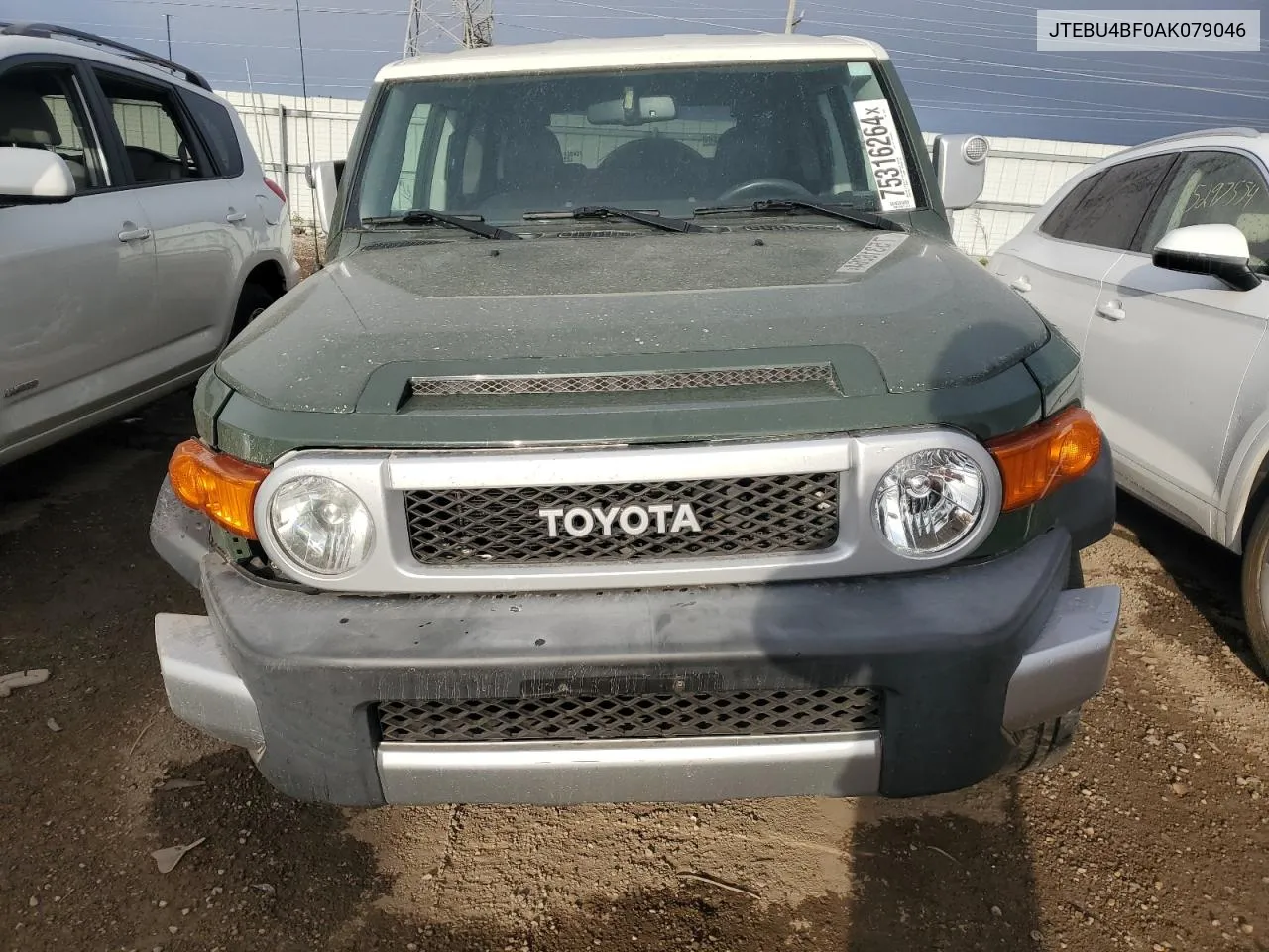 2010 Toyota Fj Cruiser VIN: JTEBU4BF0AK079046 Lot: 75316264