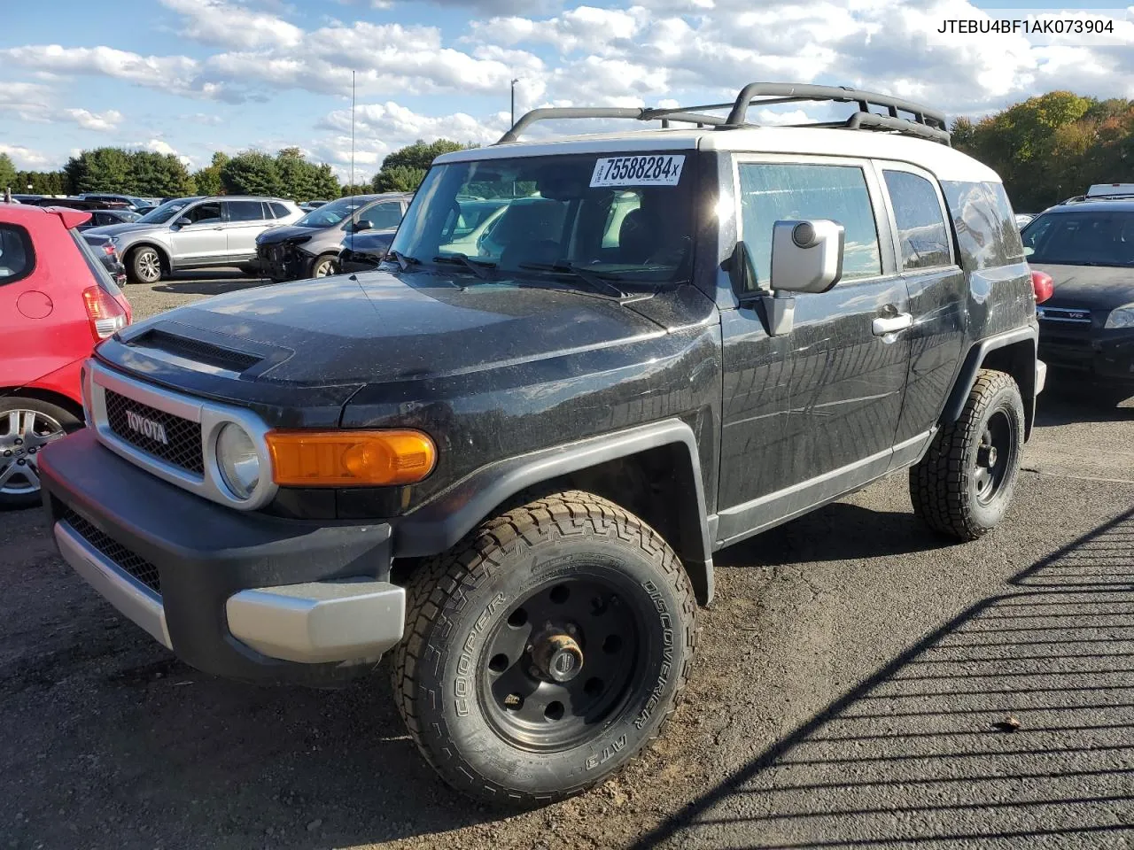 2010 Toyota Fj Cruiser VIN: JTEBU4BF1AK073904 Lot: 75588284