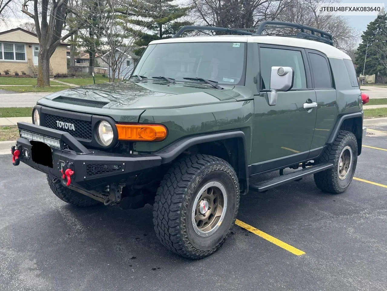 2010 Toyota Fj Cruiser VIN: JTEBU4BFXAK083640 Lot: 75951634