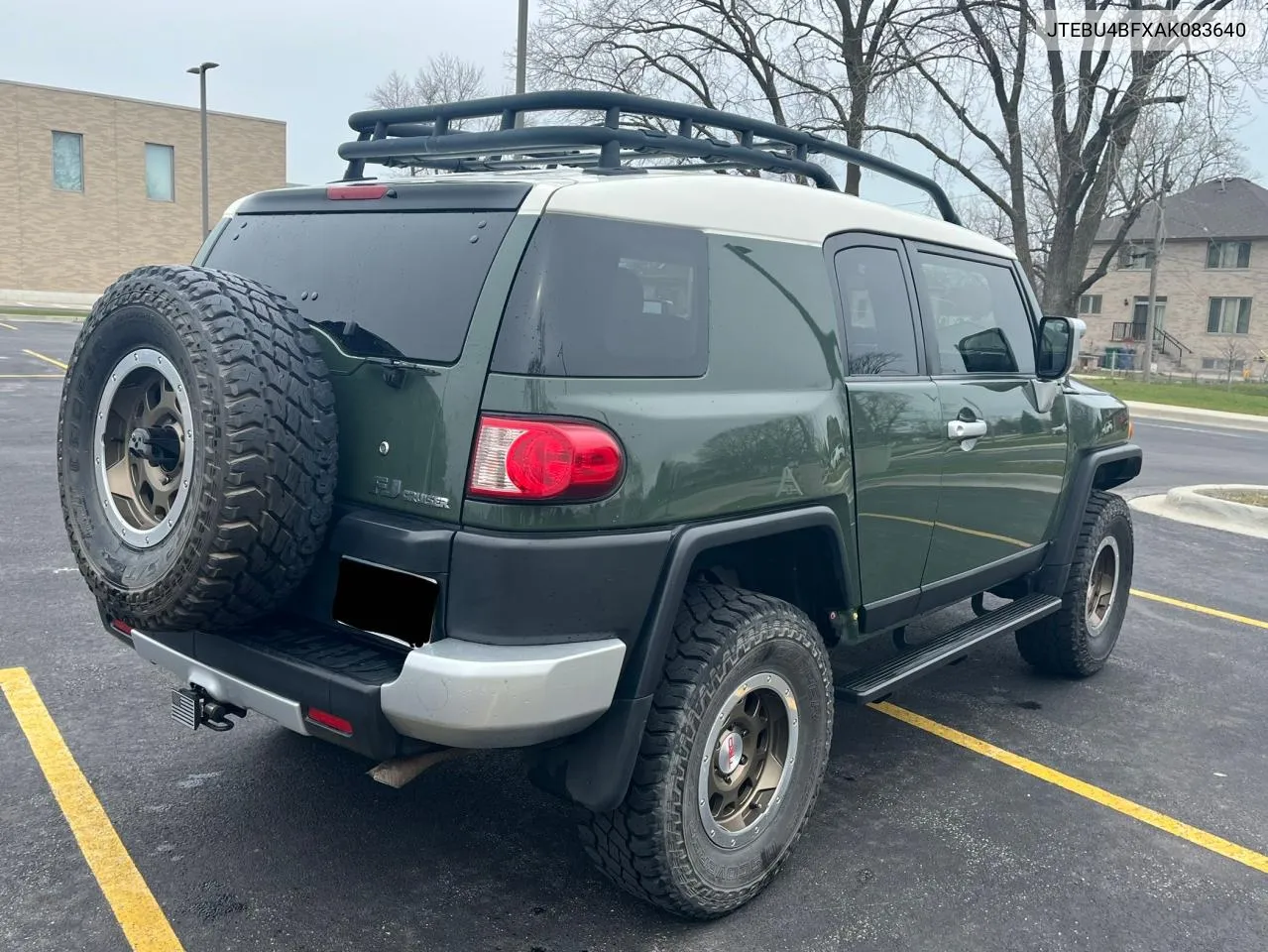 2010 Toyota Fj Cruiser VIN: JTEBU4BFXAK083640 Lot: 75951634