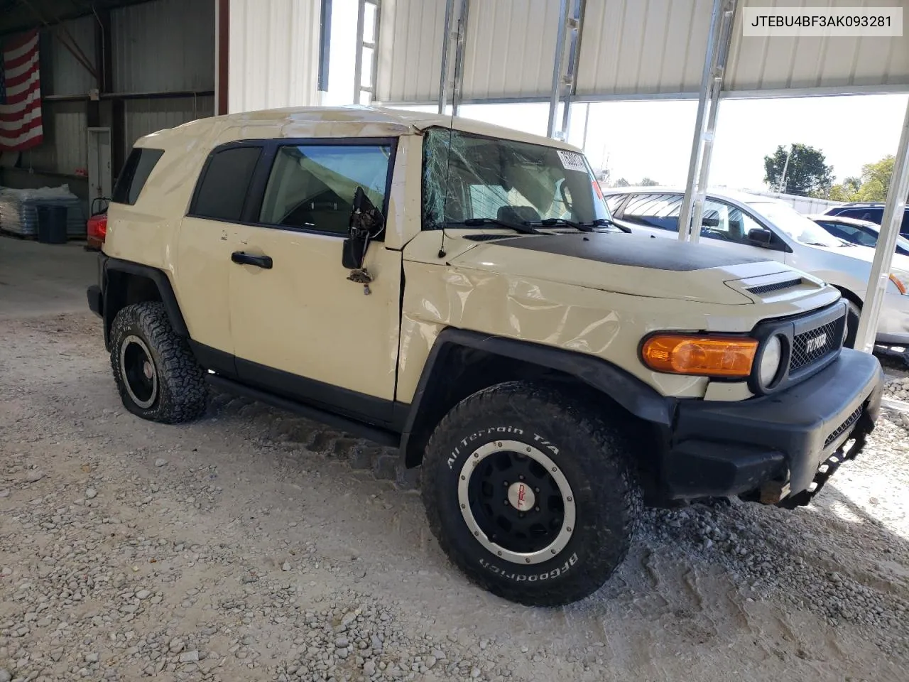 2010 Toyota Fj Cruiser VIN: JTEBU4BF3AK093281 Lot: 76309174