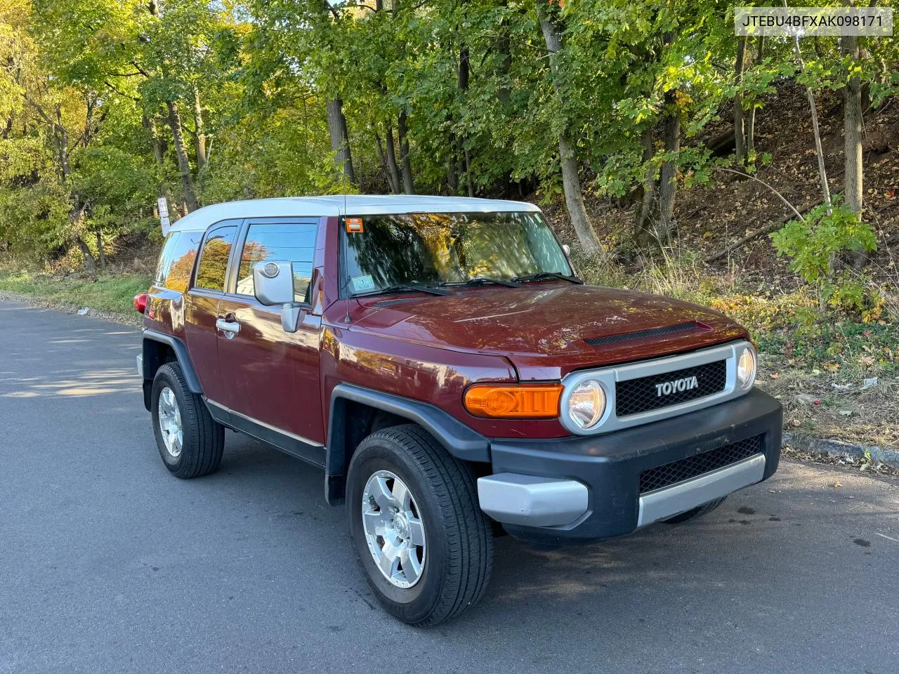 2010 Toyota Fj Cruiser VIN: JTEBU4BFXAK098171 Lot: 78884194