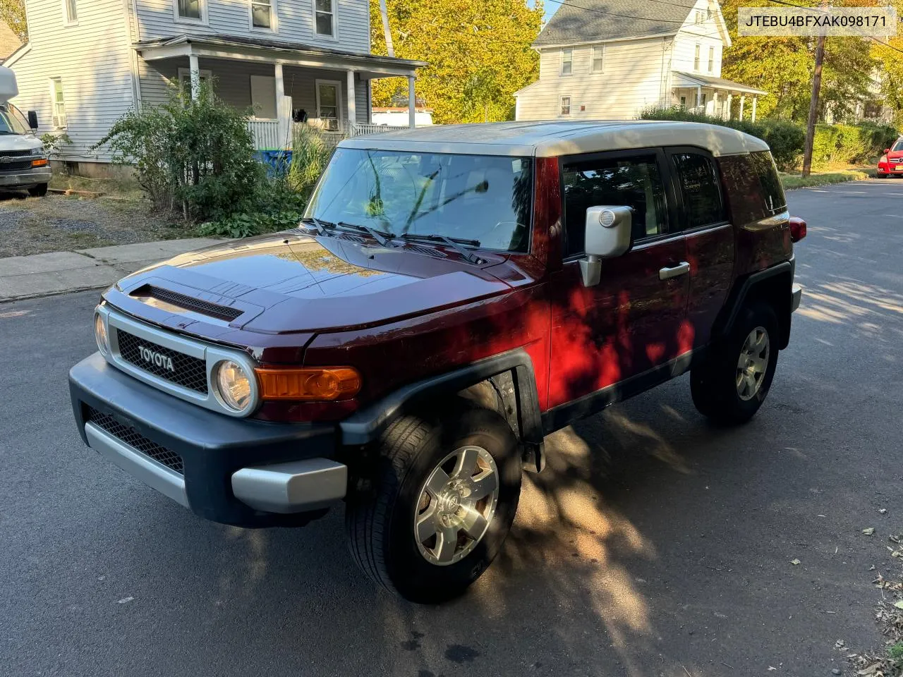 2010 Toyota Fj Cruiser VIN: JTEBU4BFXAK098171 Lot: 78884194