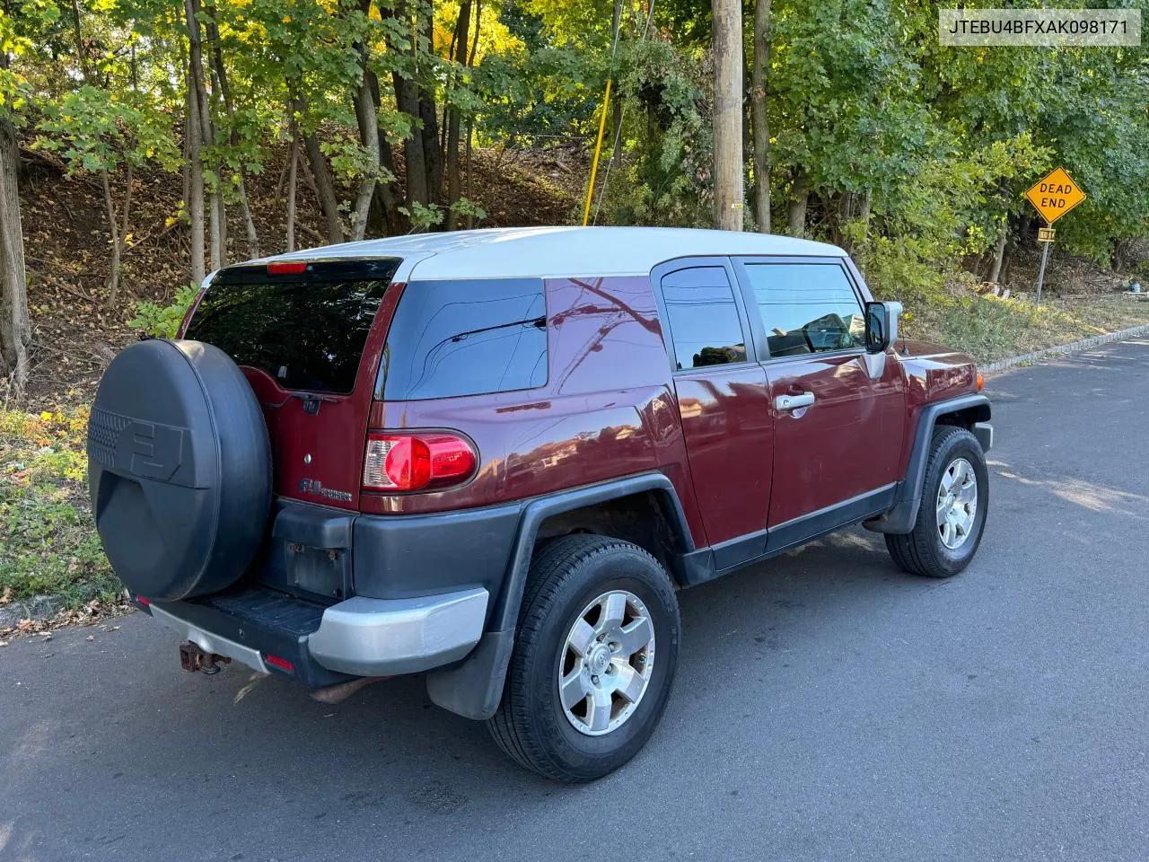 2010 Toyota Fj Cruiser VIN: JTEBU4BFXAK098171 Lot: 78884194