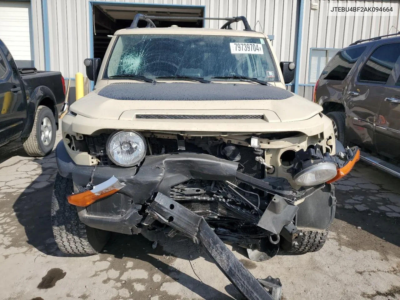 2010 Toyota Fj Cruiser VIN: JTEBU4BF2AK094664 Lot: 79739704