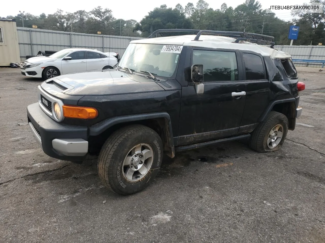 2010 Toyota Fj Cruiser VIN: JTEBU4BF3AK090705 Lot: 79934704