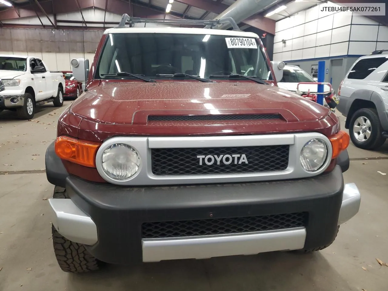 2010 Toyota Fj Cruiser VIN: JTEBU4BF5AK077261 Lot: 80790104