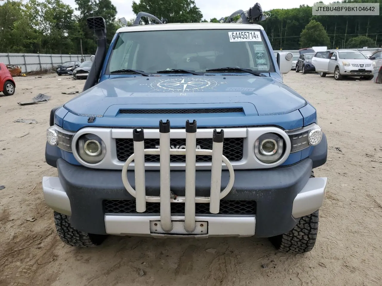 2011 Toyota Fj Cruiser VIN: JTEBU4BF9BK104642 Lot: 64455714