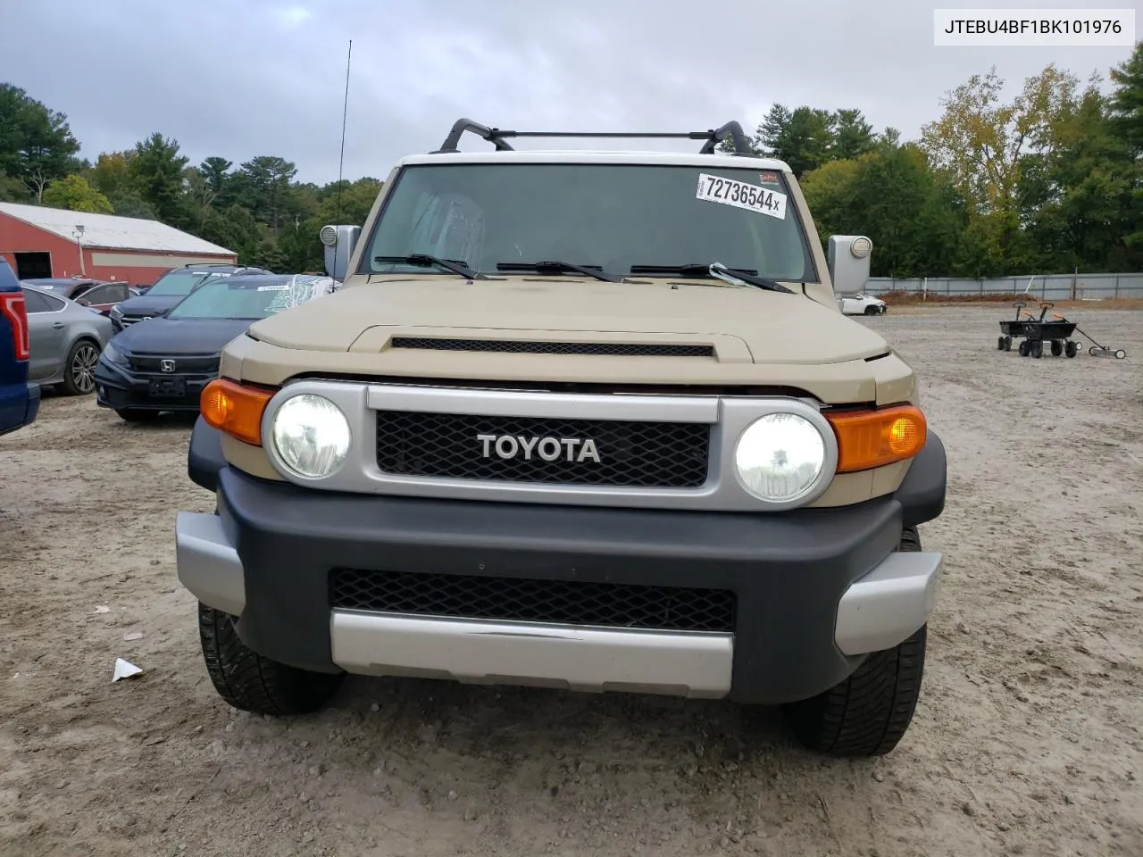 2011 Toyota Fj Cruiser VIN: JTEBU4BF1BK101976 Lot: 72736544