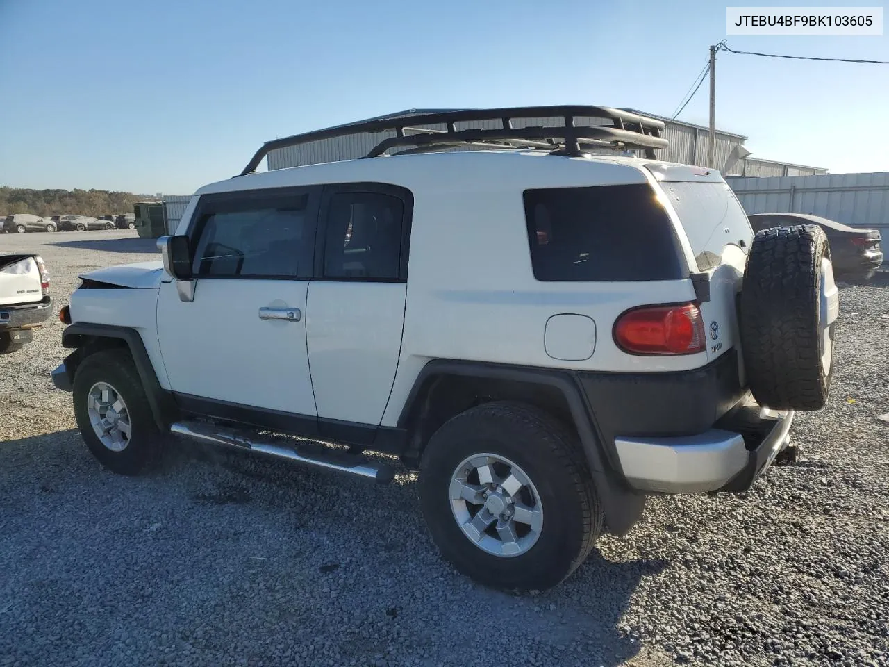 2011 Toyota Fj Cruiser VIN: JTEBU4BF9BK103605 Lot: 74342394