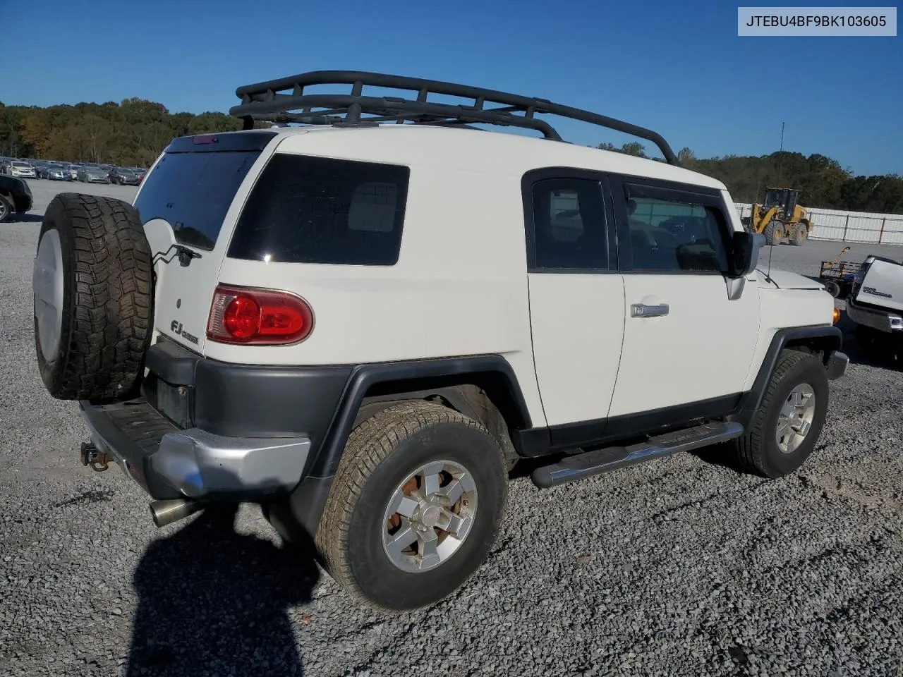 2011 Toyota Fj Cruiser VIN: JTEBU4BF9BK103605 Lot: 74342394