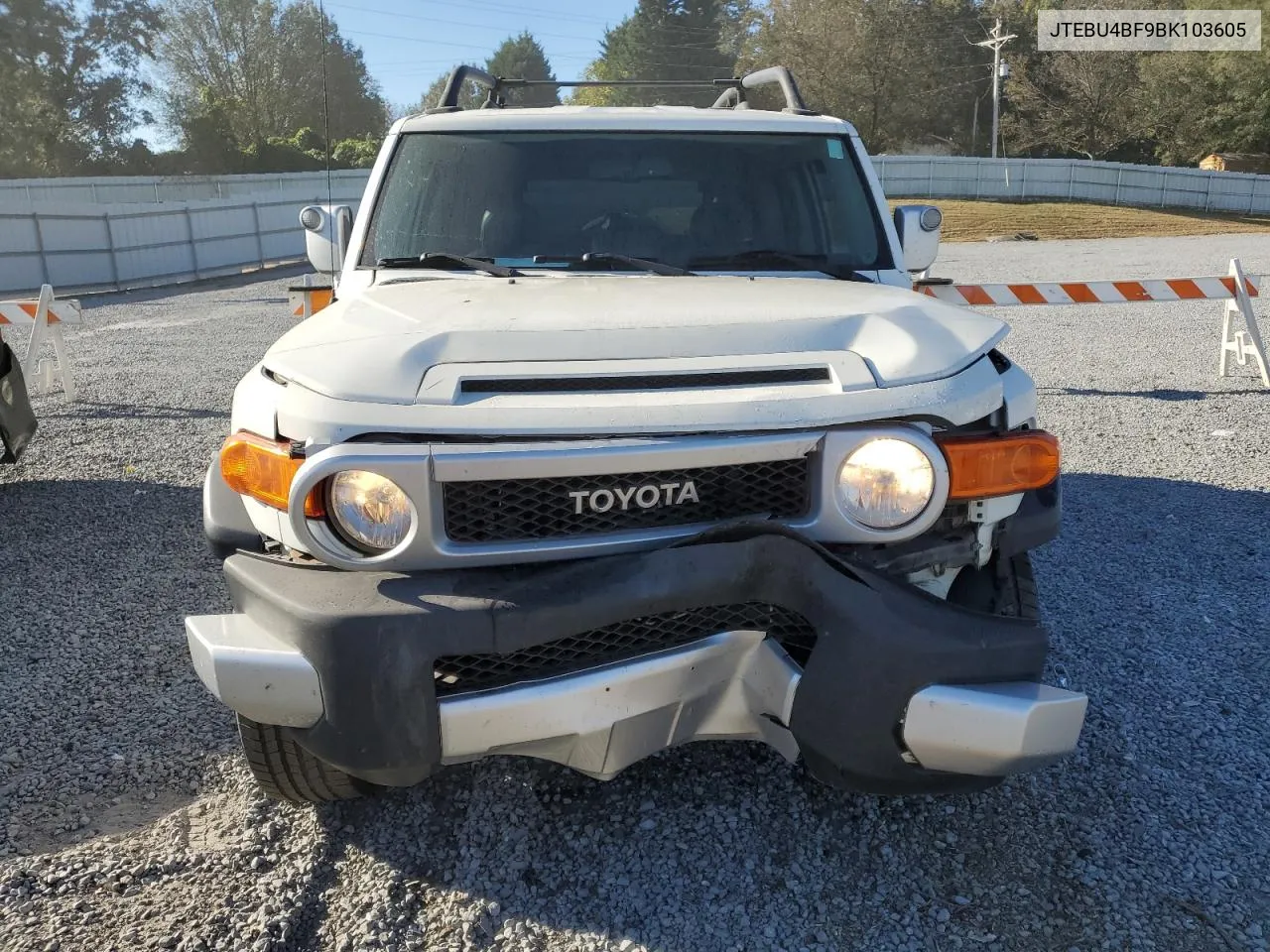 2011 Toyota Fj Cruiser VIN: JTEBU4BF9BK103605 Lot: 74342394