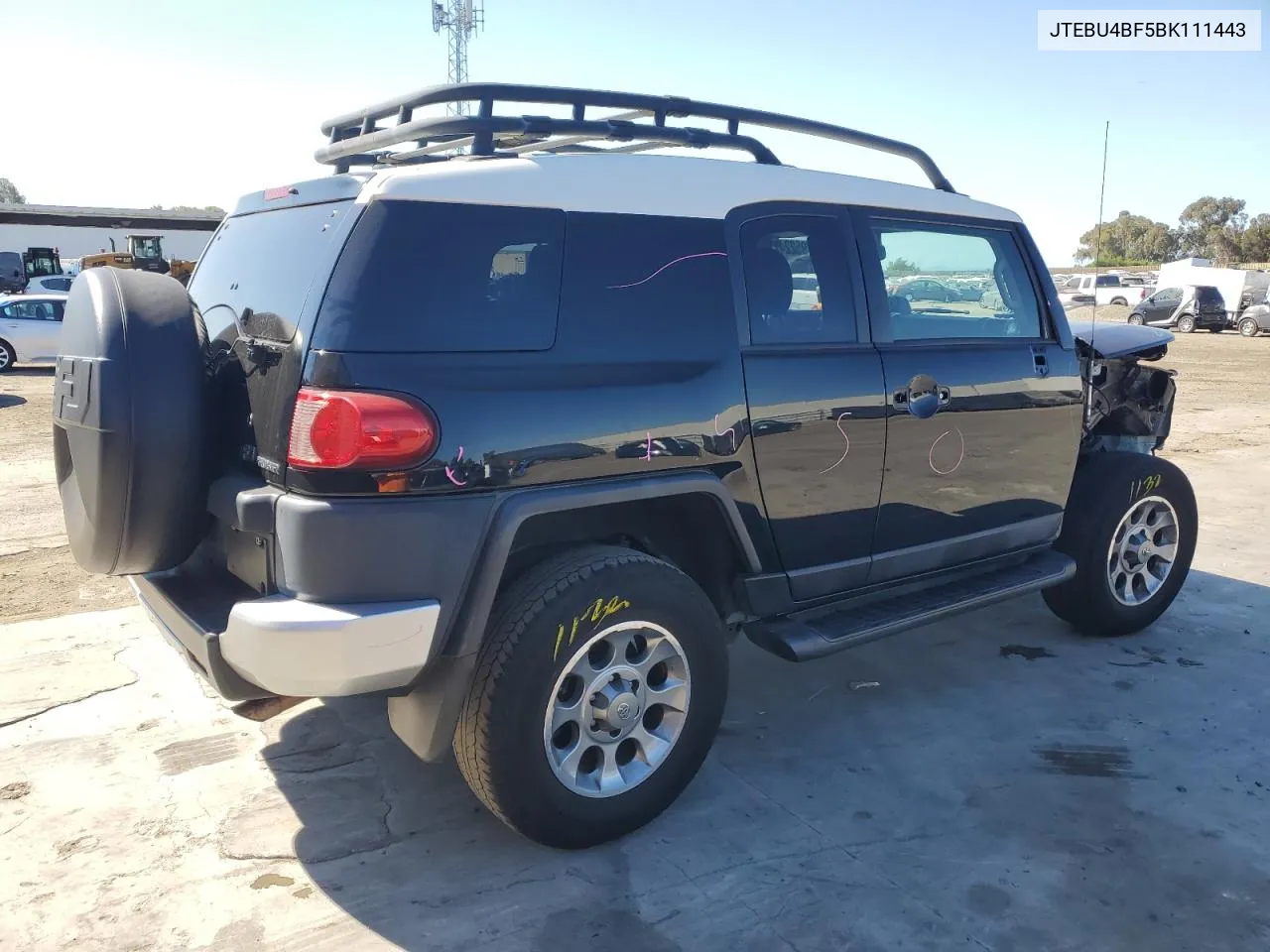 2011 Toyota Fj Cruiser VIN: JTEBU4BF5BK111443 Lot: 74795224