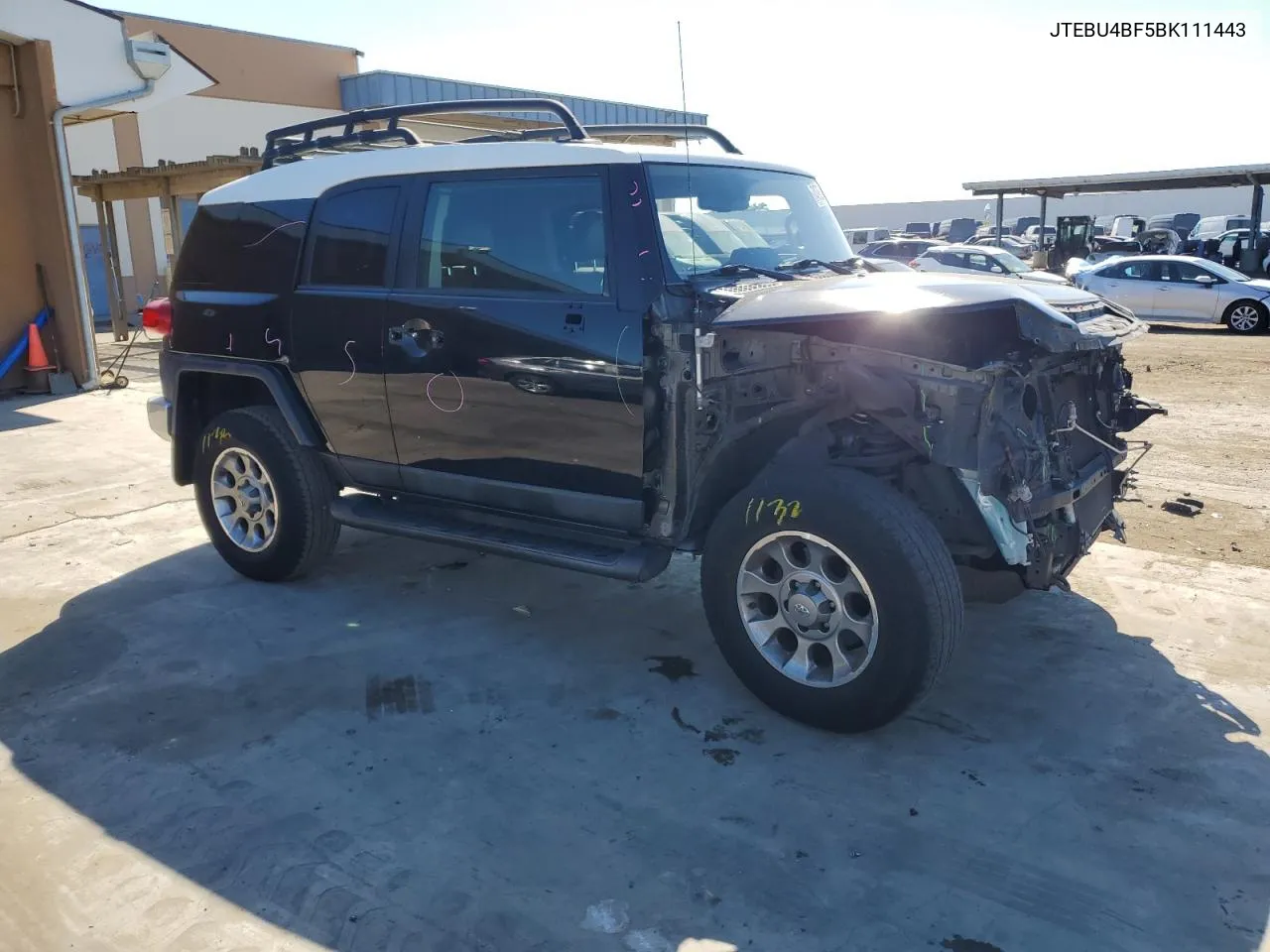 2011 Toyota Fj Cruiser VIN: JTEBU4BF5BK111443 Lot: 74795224