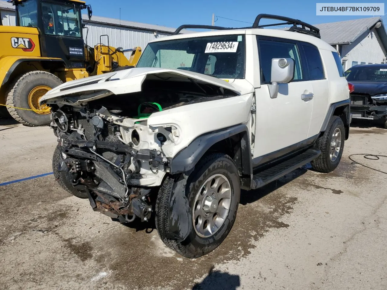 2011 Toyota Fj Cruiser VIN: JTEBU4BF7BK109709 Lot: 74829634