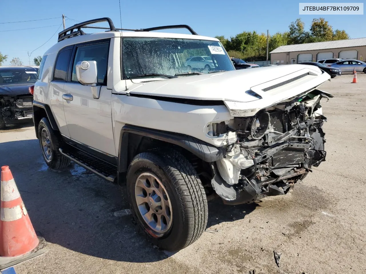 2011 Toyota Fj Cruiser VIN: JTEBU4BF7BK109709 Lot: 74829634