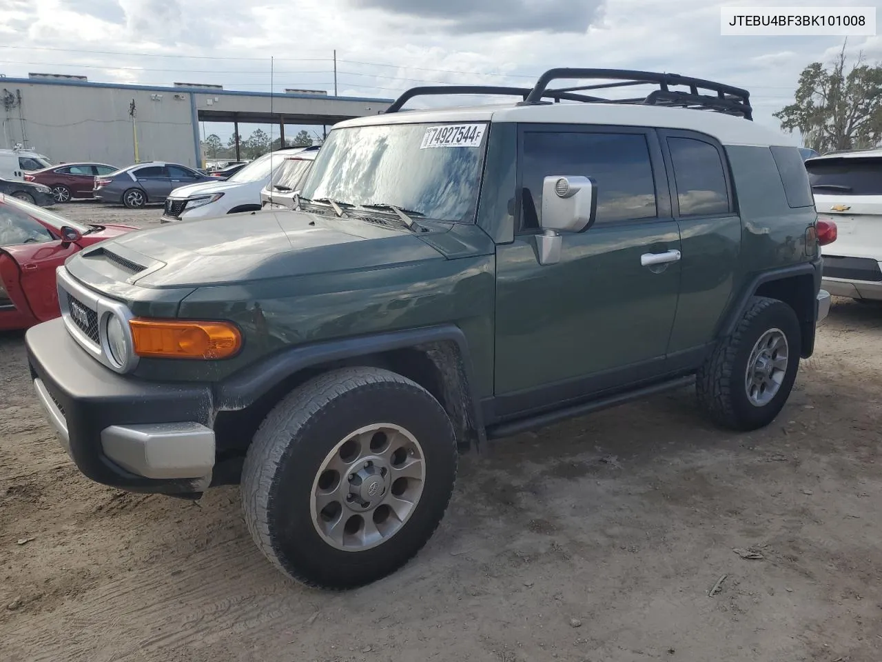 2011 Toyota Fj Cruiser VIN: JTEBU4BF3BK101008 Lot: 74927544