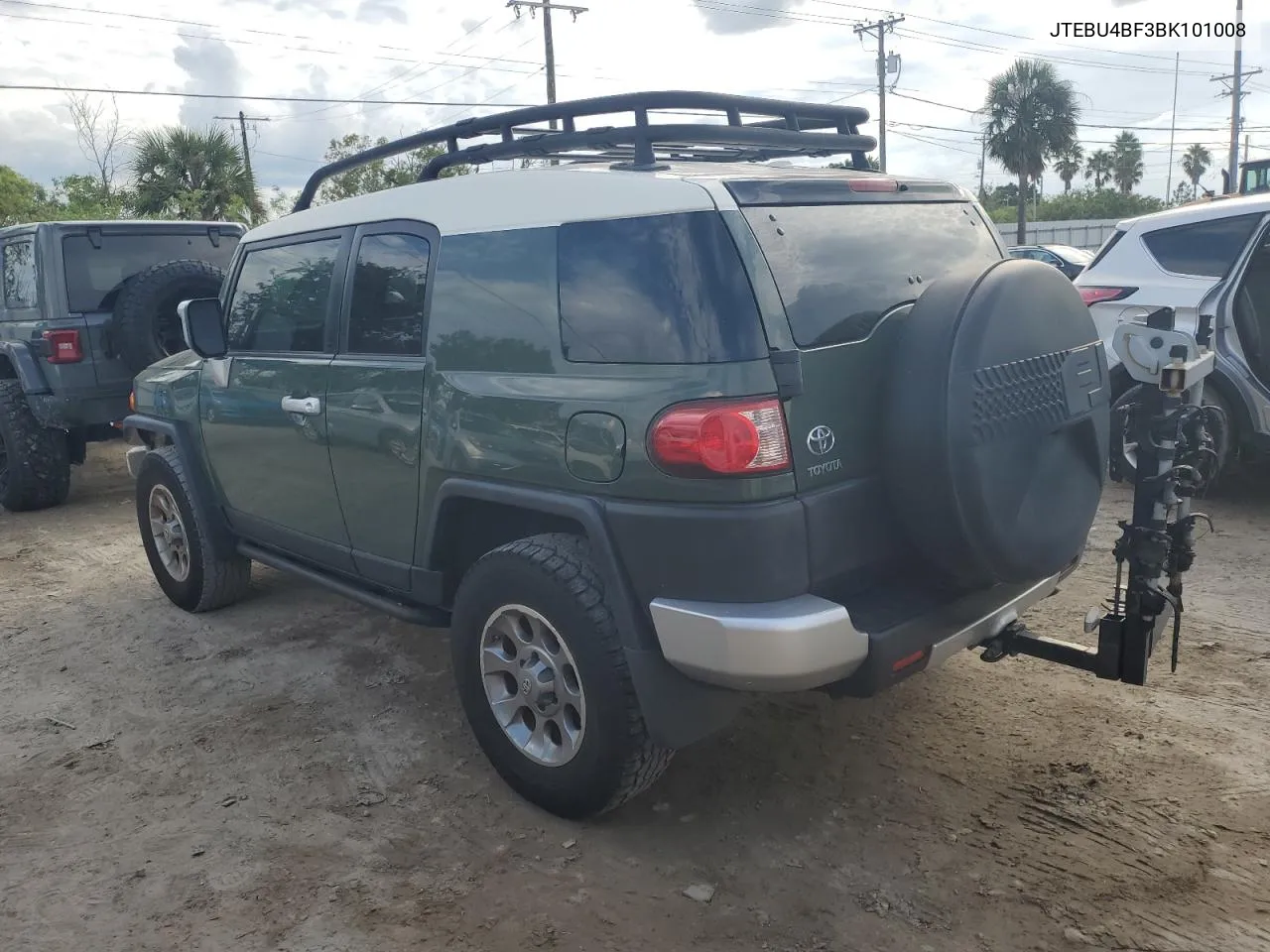 2011 Toyota Fj Cruiser VIN: JTEBU4BF3BK101008 Lot: 74927544