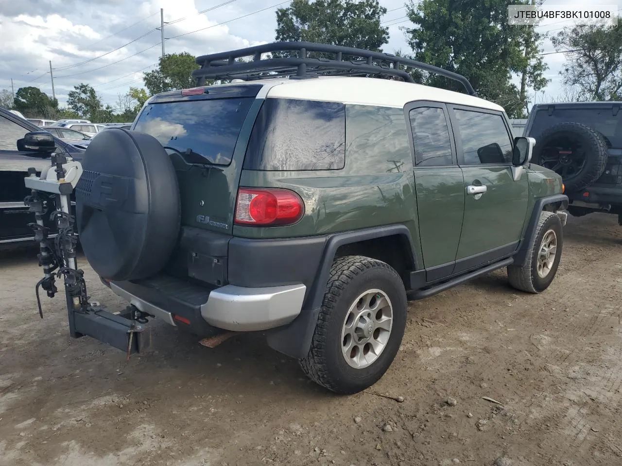 2011 Toyota Fj Cruiser VIN: JTEBU4BF3BK101008 Lot: 74927544