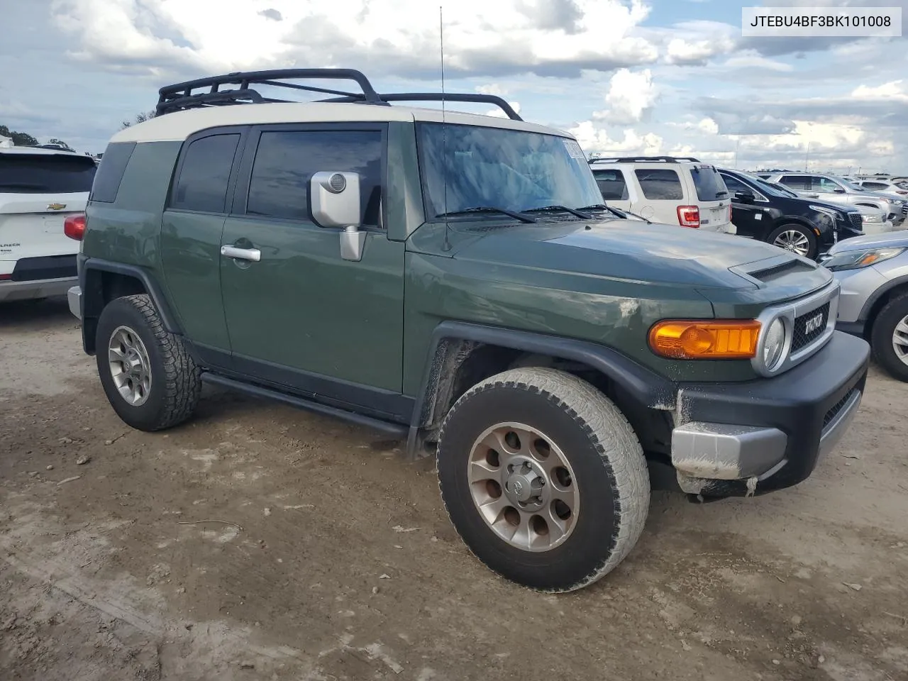 2011 Toyota Fj Cruiser VIN: JTEBU4BF3BK101008 Lot: 74927544