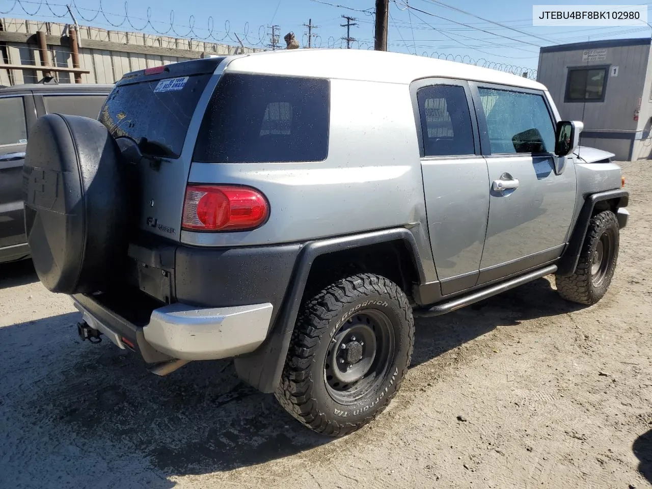 2011 Toyota Fj Cruiser VIN: JTEBU4BF8BK102980 Lot: 77502794