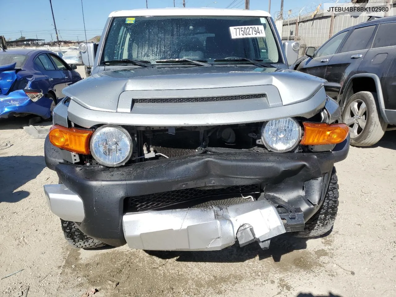 2011 Toyota Fj Cruiser VIN: JTEBU4BF8BK102980 Lot: 77502794