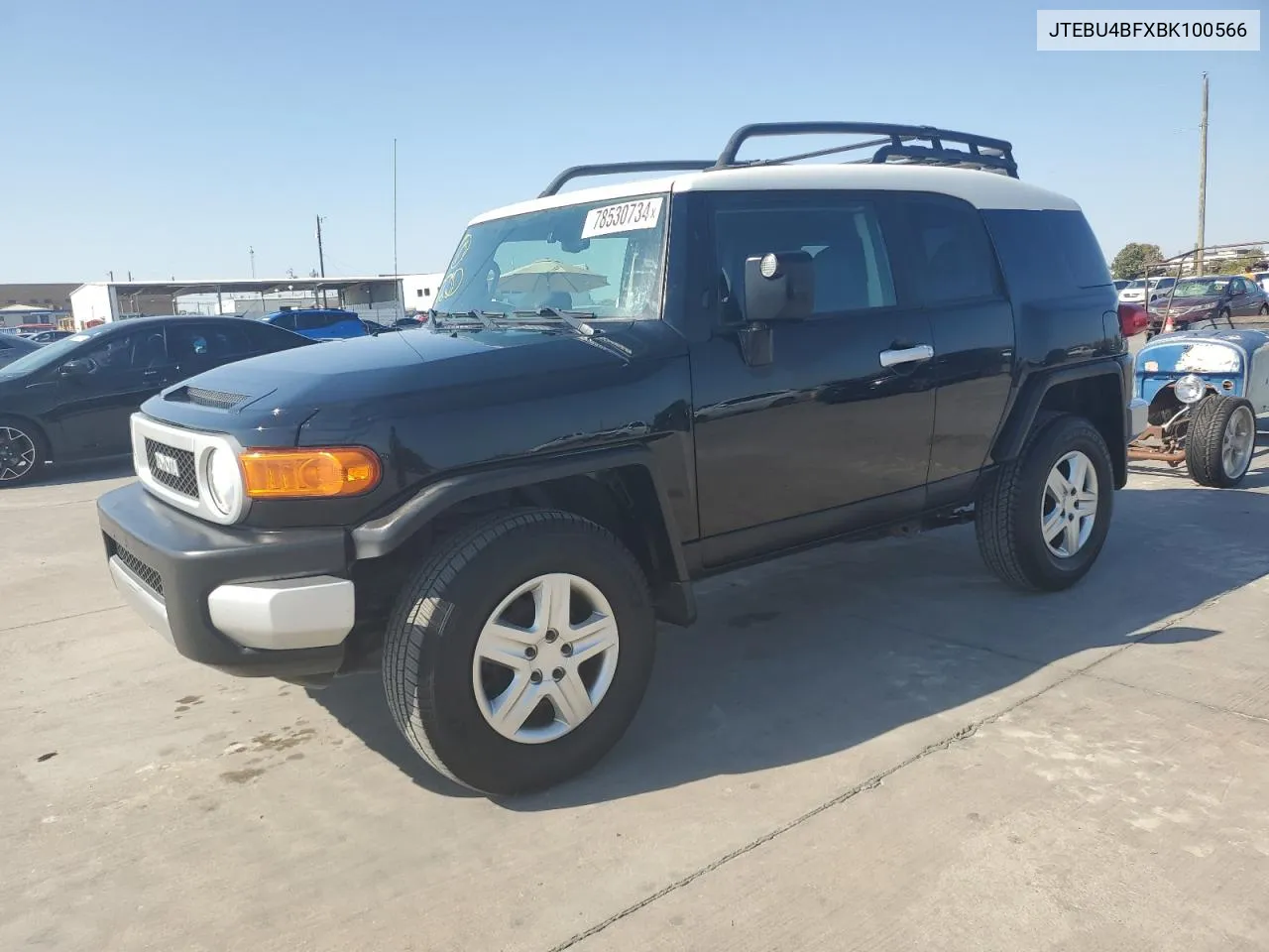 2011 Toyota Fj Cruiser VIN: JTEBU4BFXBK100566 Lot: 78530734