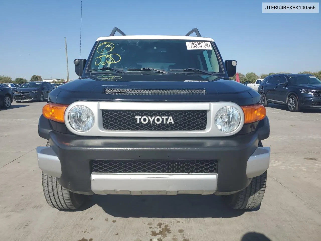 2011 Toyota Fj Cruiser VIN: JTEBU4BFXBK100566 Lot: 78530734