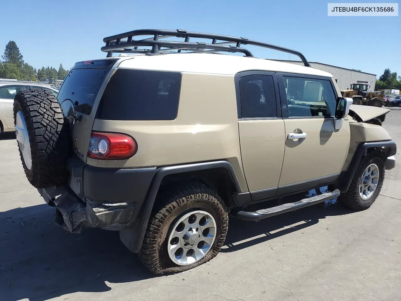 2012 Toyota Fj Cruiser VIN: JTEBU4BF6CK135686 Lot: 61641424