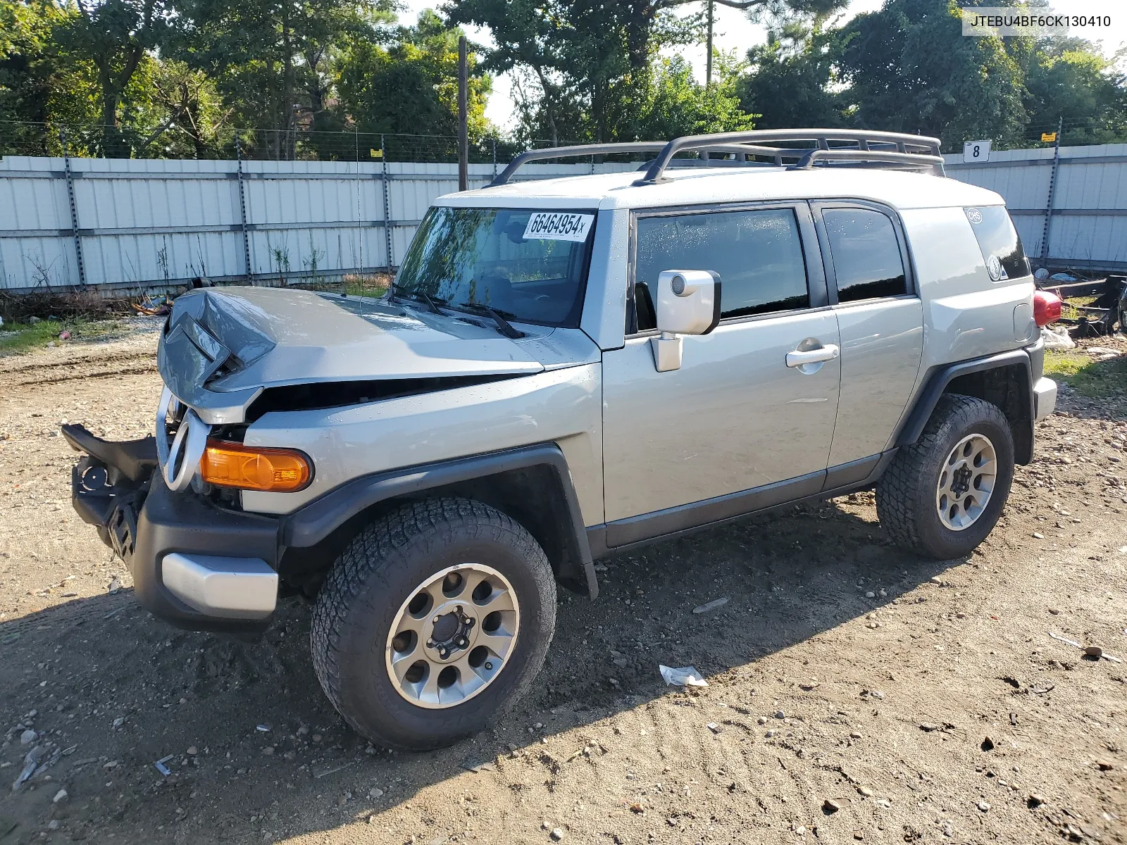 2012 Toyota Fj Cruiser VIN: JTEBU4BF6CK130410 Lot: 66464954