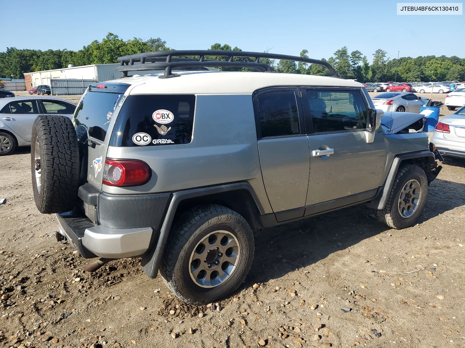 2012 Toyota Fj Cruiser VIN: JTEBU4BF6CK130410 Lot: 66464954