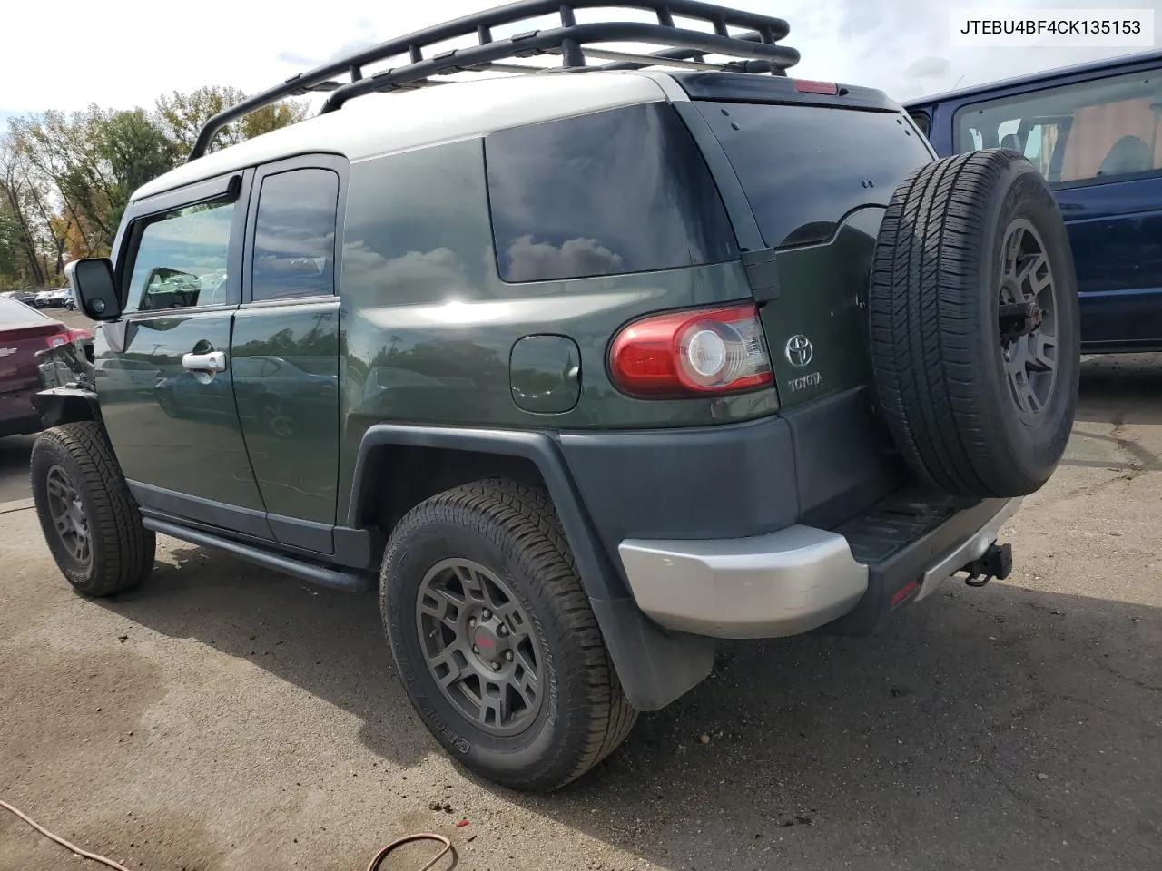 2012 Toyota Fj Cruiser VIN: JTEBU4BF4CK135153 Lot: 74352064