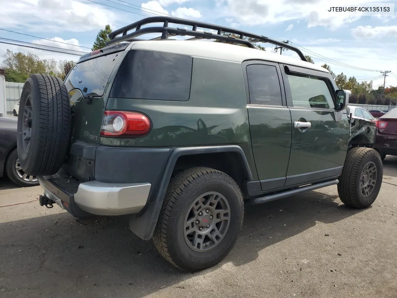 2012 Toyota Fj Cruiser VIN: JTEBU4BF4CK135153 Lot: 74352064