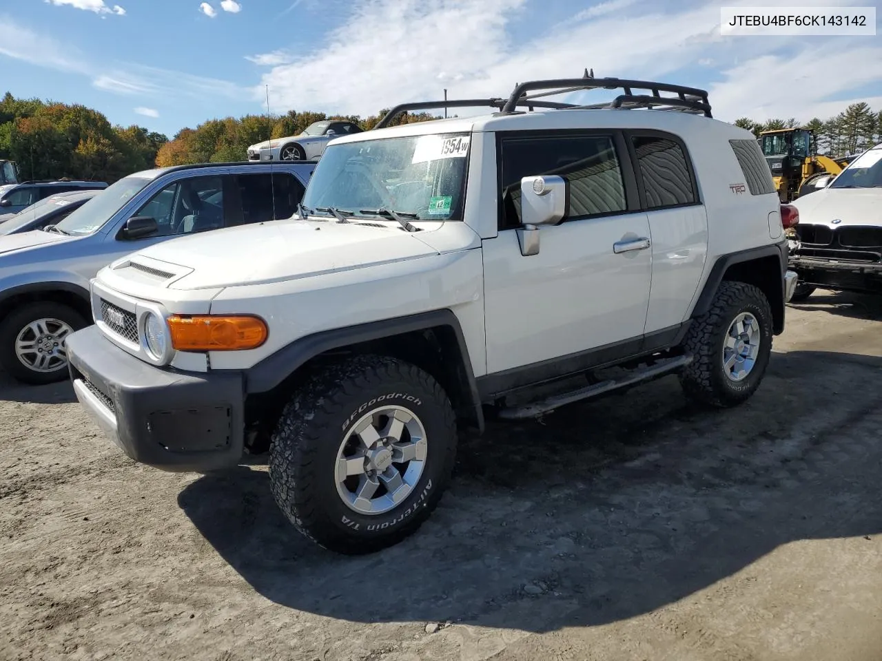 2012 Toyota Fj Cruiser VIN: JTEBU4BF6CK143142 Lot: 75434954