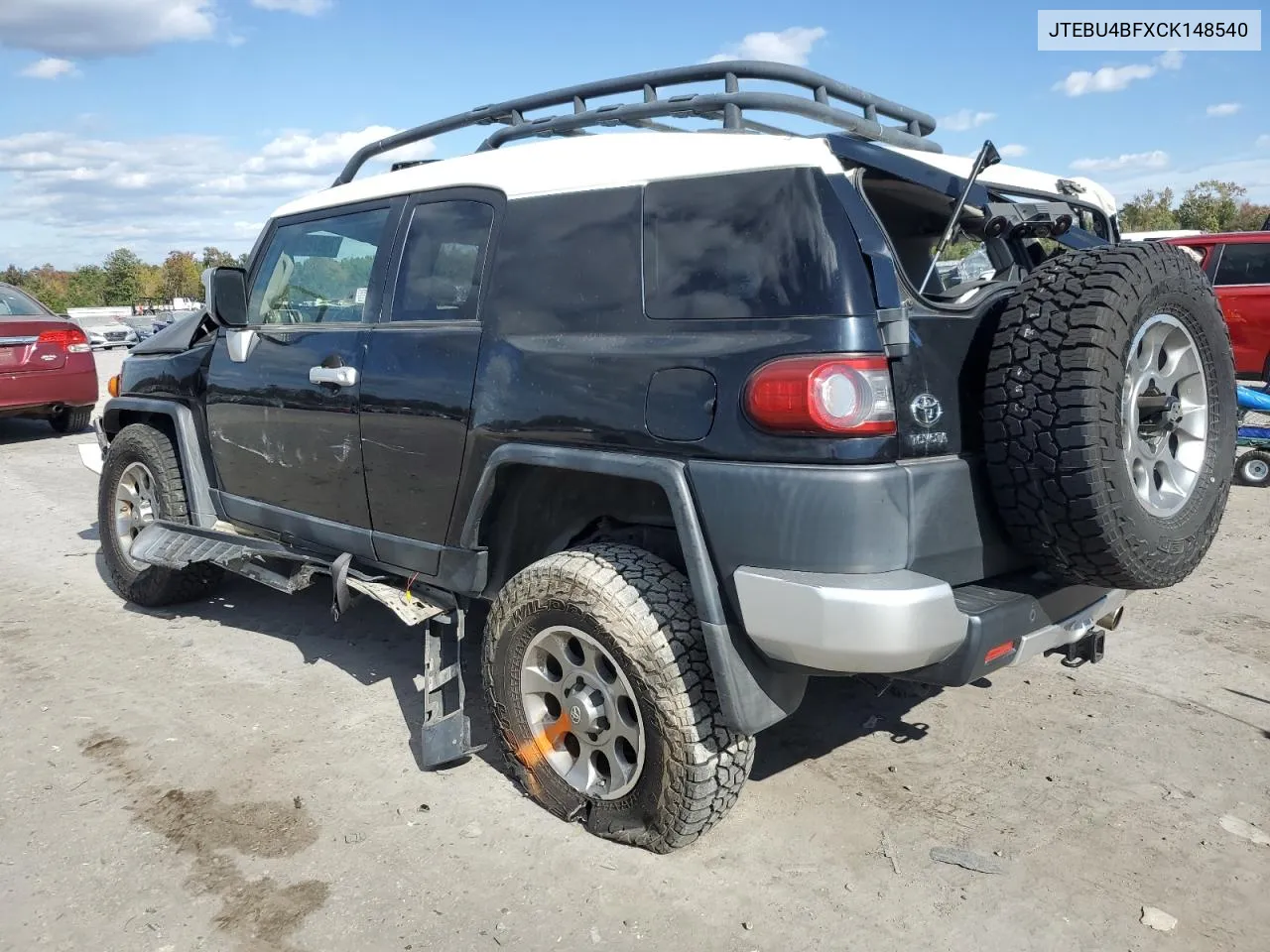 2012 Toyota Fj Cruiser VIN: JTEBU4BFXCK148540 Lot: 75878024