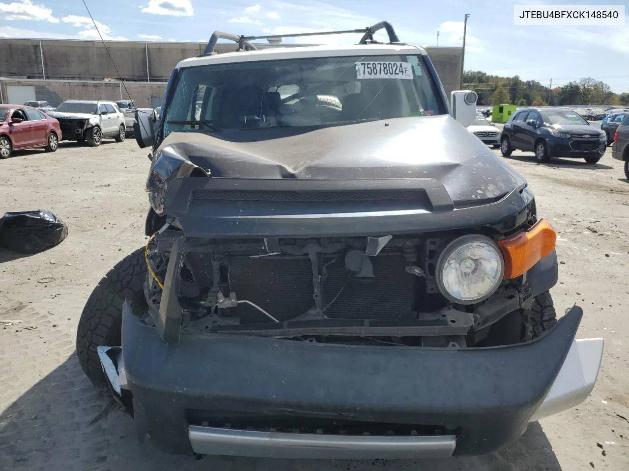 2012 Toyota Fj Cruiser VIN: JTEBU4BFXCK148540 Lot: 75878024